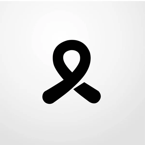 Cancer ribbon icon. flat design — Stock Vector