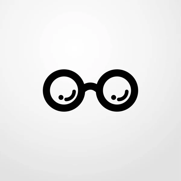 Icono de gafas circulares. diseño plano — Archivo Imágenes Vectoriales