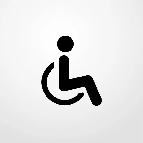 Het pictogram van de handicap. platte ontwerp — Stockvector