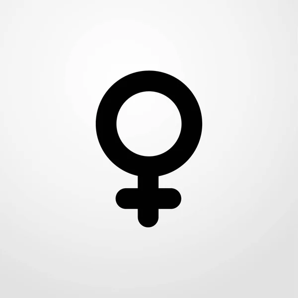 Símbolo femenino icono. diseño plano — Vector de stock