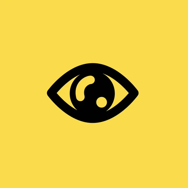Symbol des menschlichen Auges. flache Bauweise — Stockvektor