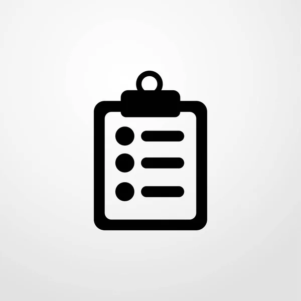 Medische checklist pictogram. platte ontwerp — Stockvector