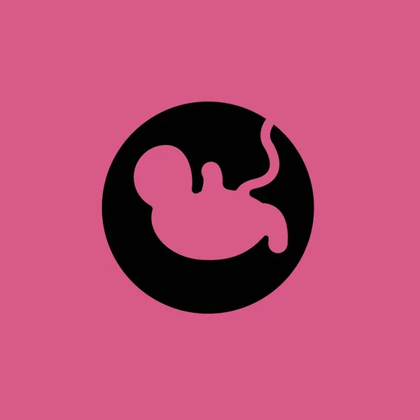 妊娠のアイコン。フラットなデザイン — ストックベクタ