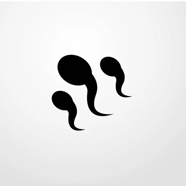 Sperma-ikonen, platt design — Stock vektor