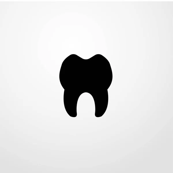 歯のアイコン。フラットなデザイン — ストックベクタ