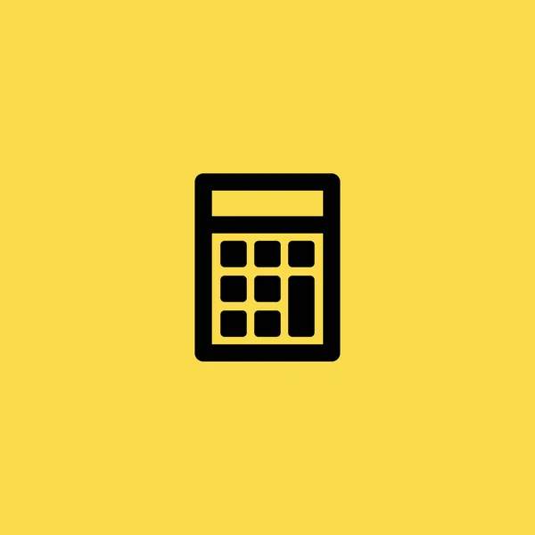 Calculatorpictogram. platte ontwerp — Stockvector