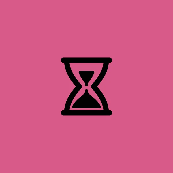 Icono del reloj de arena. diseño plano — Vector de stock
