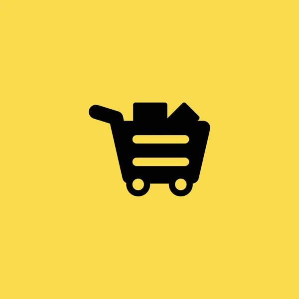 Shopping Cart Icon vector plat ontwerp — Stockvector