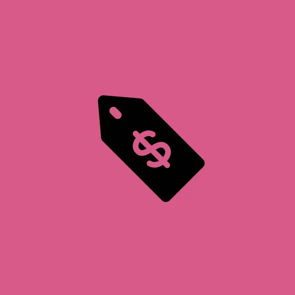 Dolar etykieta ikona. ilustracja na białym tle wektor symbol znak — Wektor stockowy
