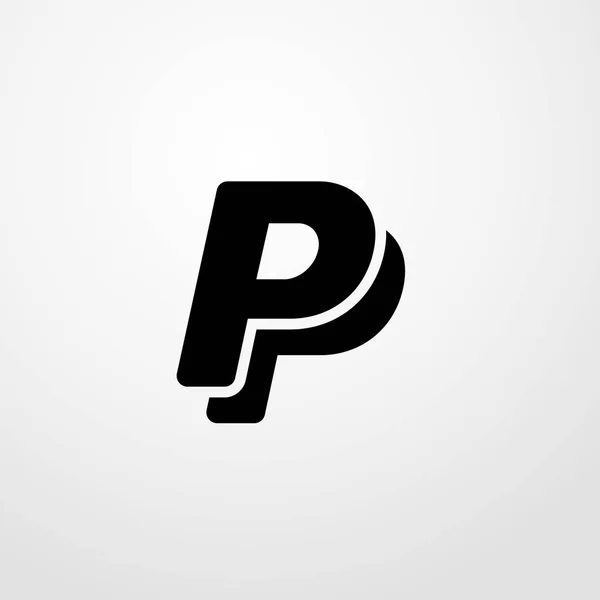 P betű ikon. illusztráció vektor elszigetelt előjel — Stock Vector
