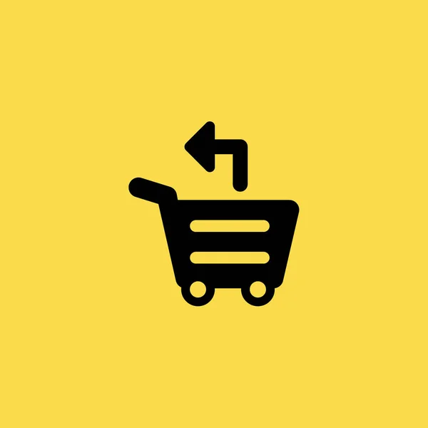 Shopping Cart ikonen vektor platt design — Stock vektor