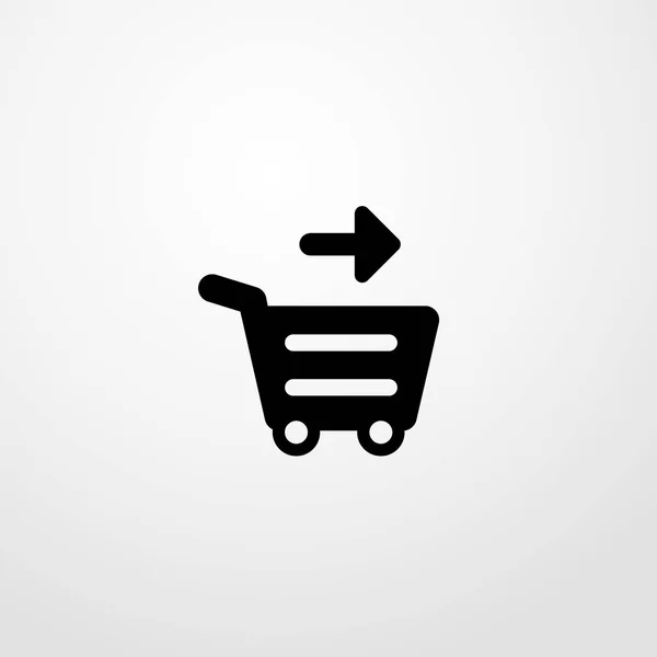 Carrinho de Compras Icon vector flat design —  Vetores de Stock