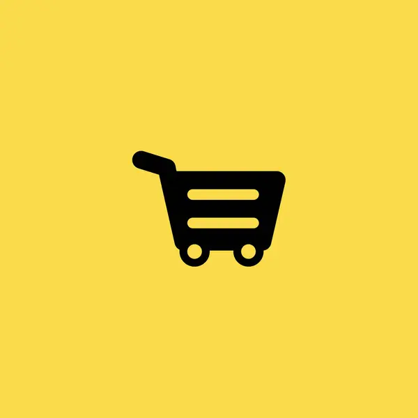 Shopping Cart ikonen vektor platt design — Stock vektor