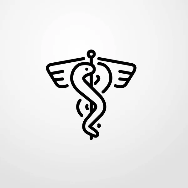 Иллюстрация значка медицинского знака — стоковый вектор
