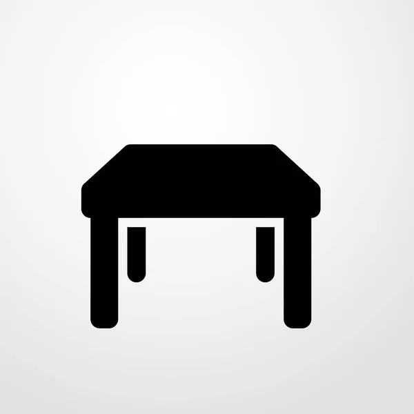 Ícone da mesa. ilustração isolado símbolo sinal vetor — Vetor de Stock
