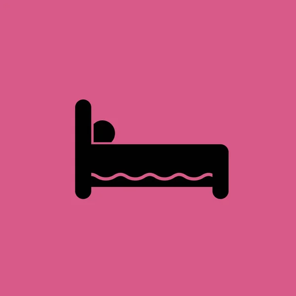 Ícone da cama. ilustração isolado símbolo sinal vetor —  Vetores de Stock