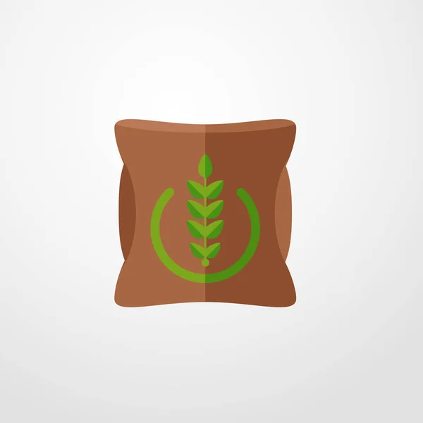 Ícone de saco de trigo ilustração símbolo de sinal de vetor isolado — Vetor de Stock