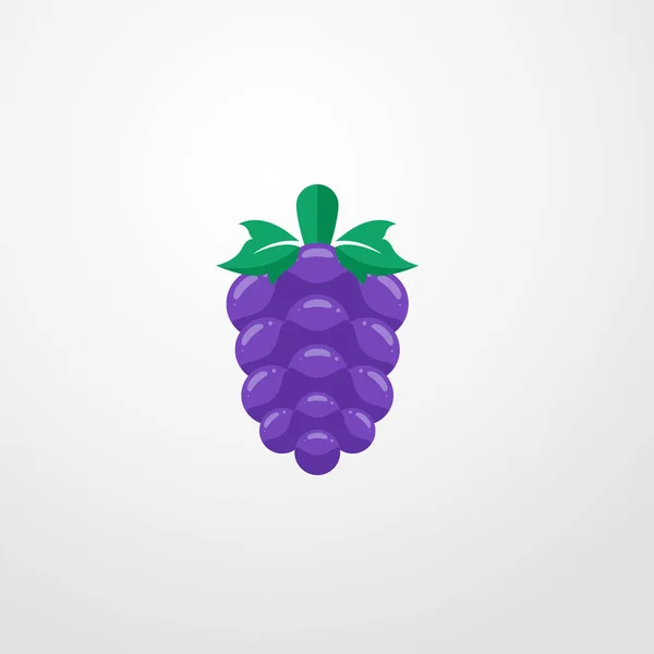 Icono de uvas ilustración símbolo de signo vectorial aislado — Vector de stock