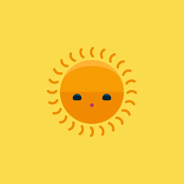 Ilustracja ikony słońca pojedynczy symbol znaku wektor — Wektor stockowy