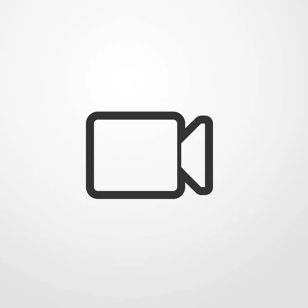 video kamera simgesi illüstrasyon izole vektör işareti simgesi