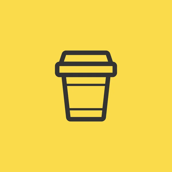 Icono taza de café ilustración símbolo de signo vectorial aislado — Vector de stock