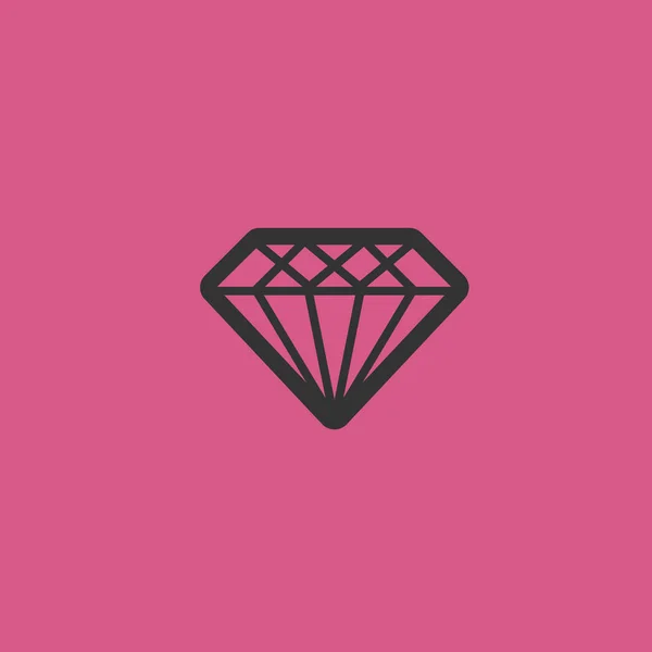 Diamant Symbol Illustration isoliert Vektor Zeichen Symbol — Stockvektor