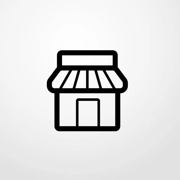 Froceries opslaan pictogram illustratie geïsoleerde vector teken symbool — Stockvector