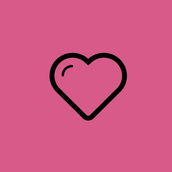 Icône coeur illustration isolé vecteur signe symbole — Image vectorielle