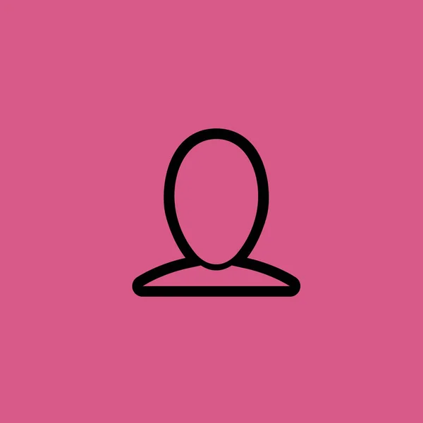 Σύμβολο σημάδι απομονωμένες διανυσματικά εικονογράφηση εικονίδιο avatar χρήστη — Διανυσματικό Αρχείο