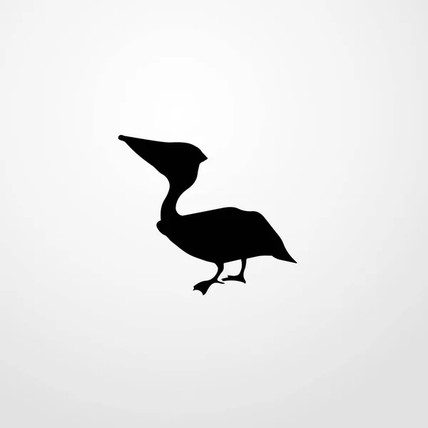 Σύμβολο σημάδι απομονωμένες διανυσματικά εικονογράφηση εικονίδιο πουλί — Διανυσματικό Αρχείο