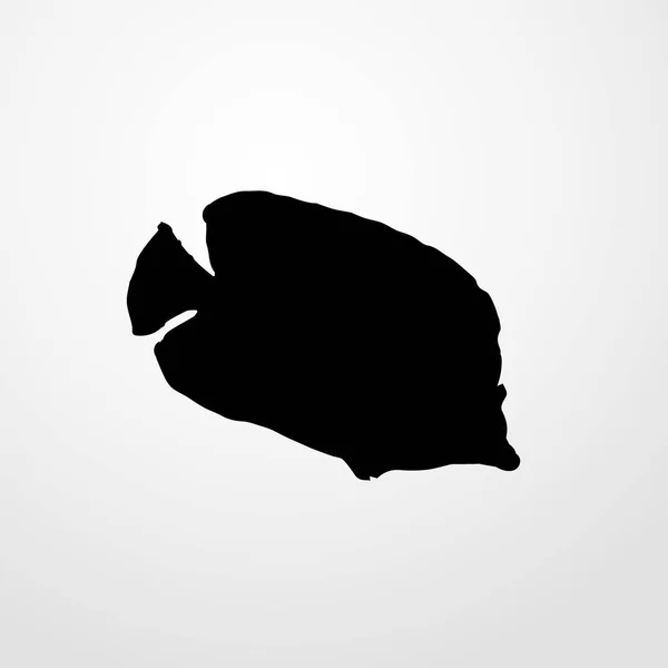 Bannerfish εικονίδιο εικονογράφηση διάνυσμα απομονωμένες σημάδι σύμβολο — Διανυσματικό Αρχείο