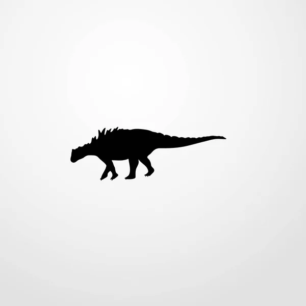 Dinosaure icône illustration isolé vecteur signe symbole — Image vectorielle
