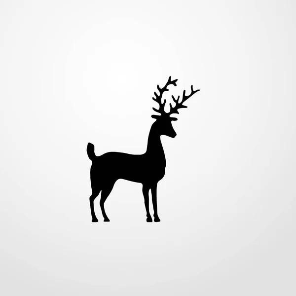 Illustration icône cerf symbole de signe vectoriel isolé — Image vectorielle