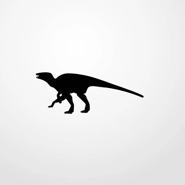 Dinosaurus ikona ilustracja na białym tle wektor symbol znak — Wektor stockowy