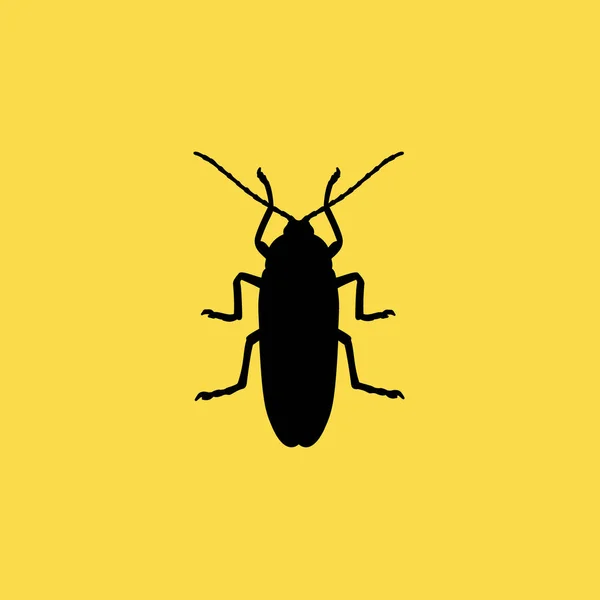 Käfer Insekt Symbol Abbildung isoliert Vektor Zeichen Symbol — Stockvektor