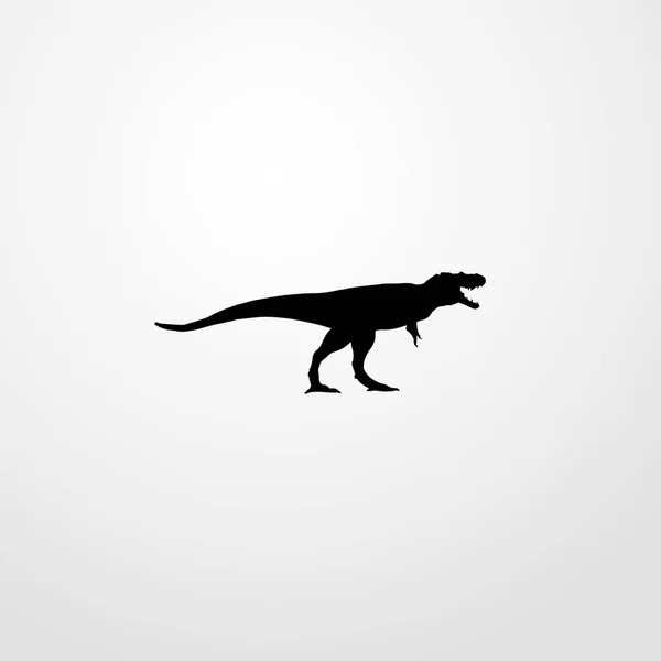 Dinosaurier Symbol Illustration isoliert Vektor Zeichen Symbol — Stockvektor