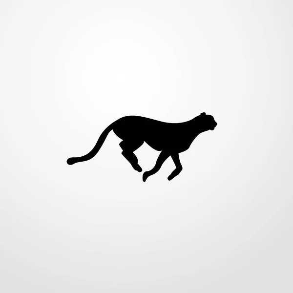 Guepardo felino icono ilustración símbolo de signo vectorial aislado — Vector de stock