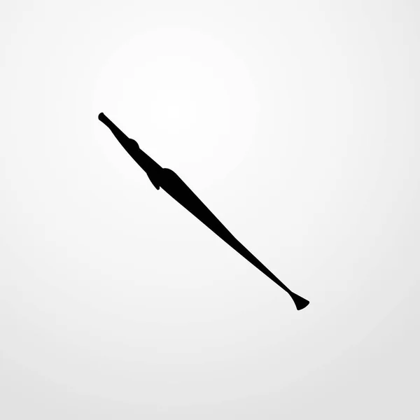 Kılıç Balık simgesi illüstrasyon izole vektör işareti simgesi — Stok Vektör