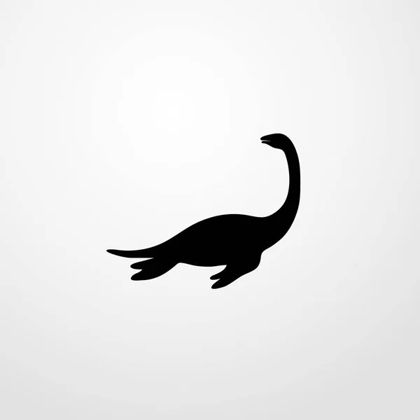 Dinosaurus ikon illustration isolerade vector tecken symbol — Stock vektor