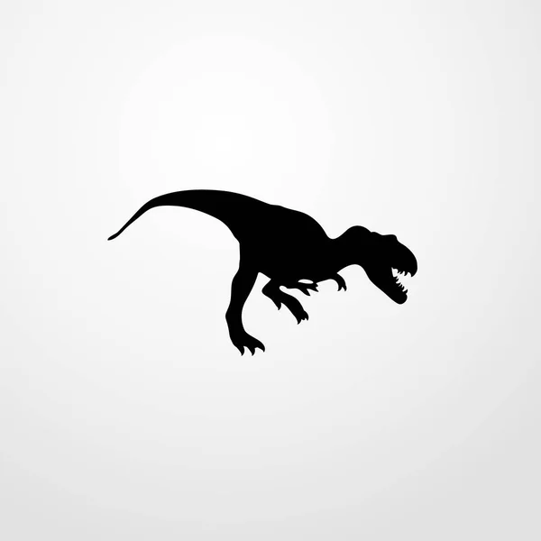 Dinosaurier Symbol Illustration isoliert Vektor Zeichen Symbol — Stockvektor