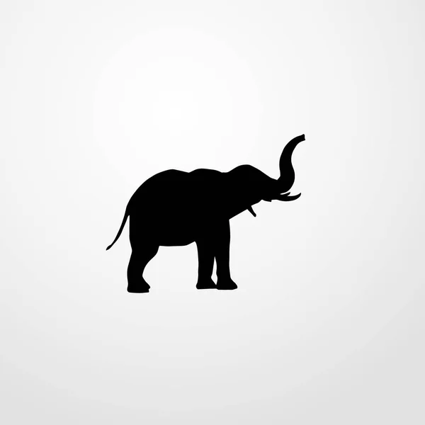 Ícone de elefante ilustração símbolo de sinal de vetor isolado — Vetor de Stock