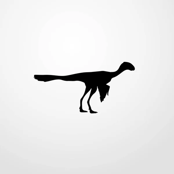 Dinosaurus ikona ilustracja na białym tle wektor symbol znak — Wektor stockowy