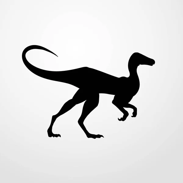 Dinosaure icône illustration isolé vecteur signe symbole — Image vectorielle