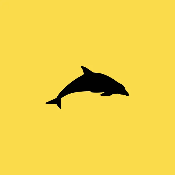 海豚图标图孤立的矢量标志符号 — 图库矢量图片
