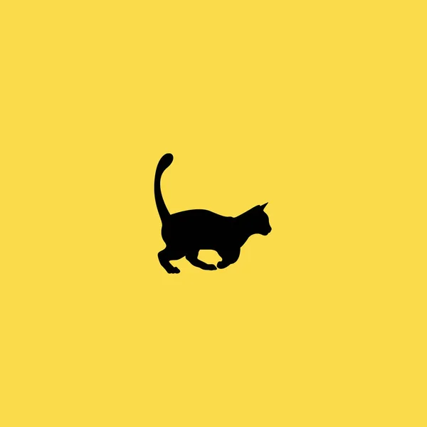 Macska ikonra illusztráció vektor elszigetelt előjel — Stock Vector