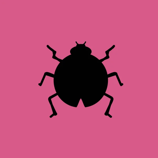 Beetle insekt ikon illustration isolerade vector tecken symbol — Stock vektor