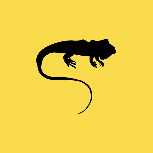 Icono de iguana ilustración símbolo de signo vectorial aislado — Vector de stock