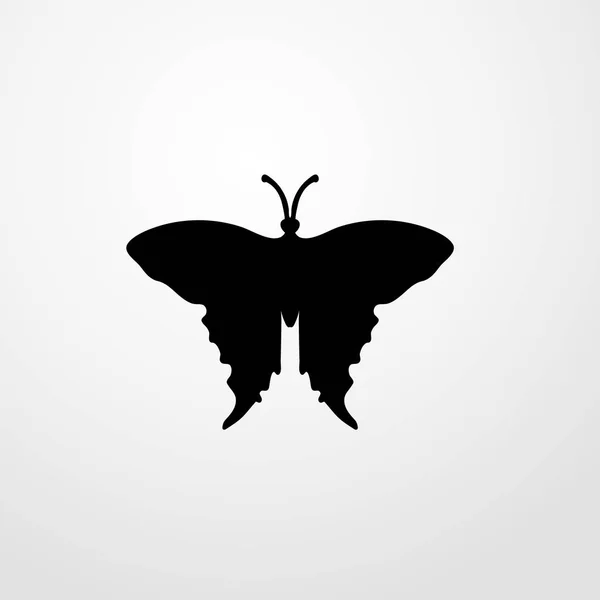 Schmetterling Symbol Illustration isoliert Vektor Zeichen Symbol — Stockvektor
