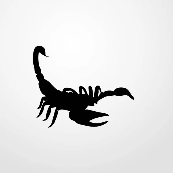 Scorpion ikona ilustracja na białym tle wektor symbol znak — Wektor stockowy