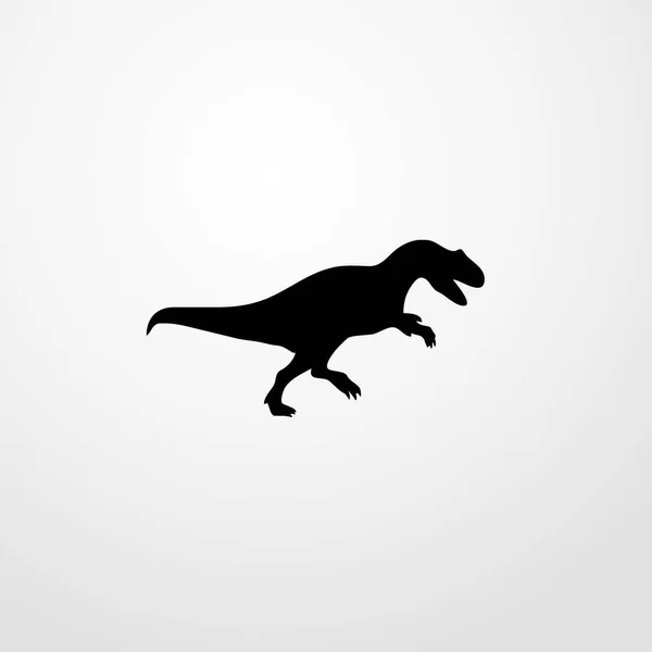 Dinosaurus εικονίδιο εικονογράφηση διάνυσμα απομονωμένες σημάδι σύμβολο — Διανυσματικό Αρχείο